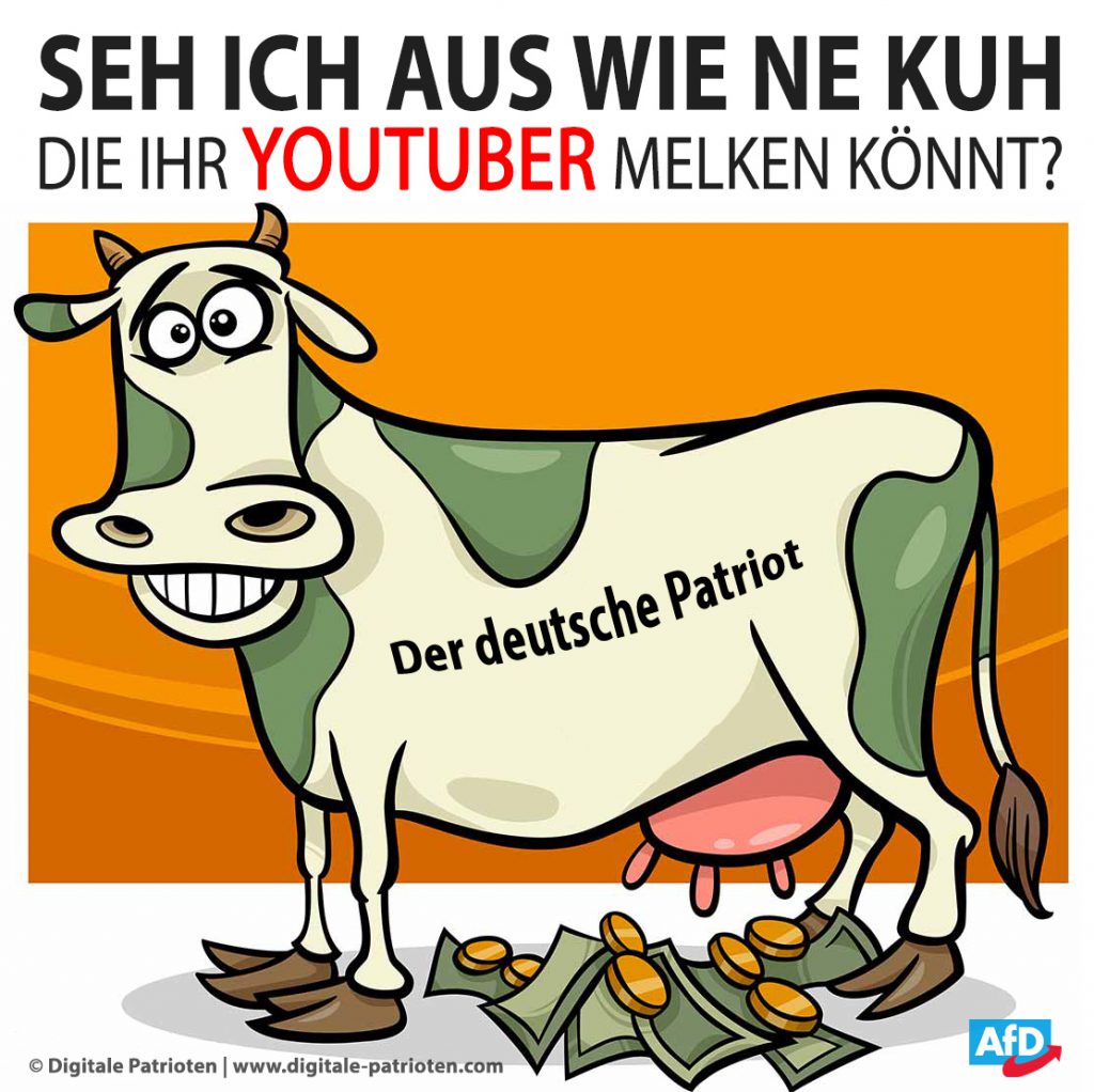 Spendenkuh melken - Der deutsche Patriot - Youtube Spenden