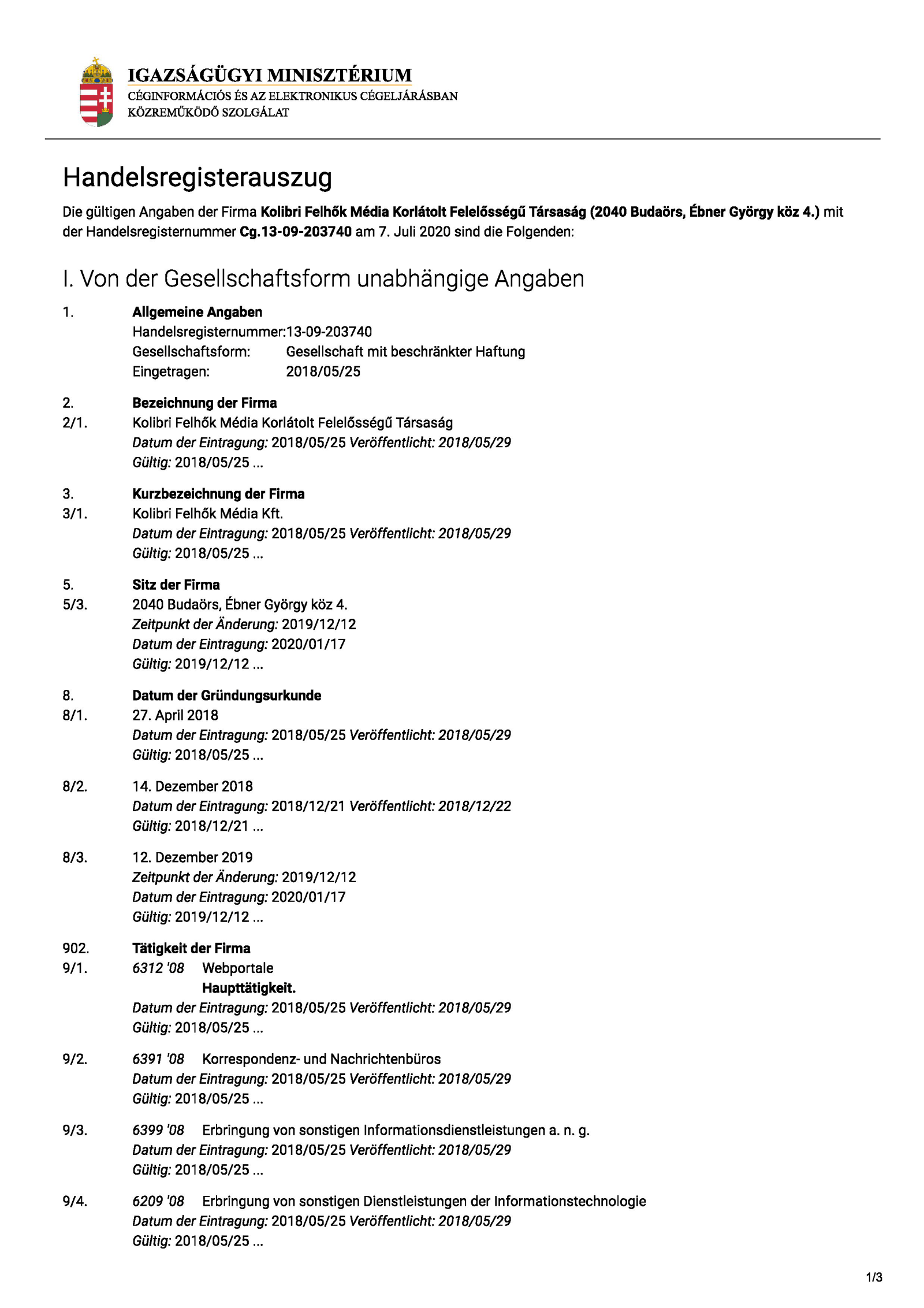 Hagen Grell, Frei3 Firmensitz Ungarn, Adresse Wohnort, Kolibri Felhök Média Kft, Alte Schäferei 11, 04509 Delitzsch, Carmen Weiß, Steuern, Handelsregister