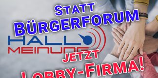 HALLO MEINUNG verliert Gemeinnützigkeit - Bürgerforum wird GmbH für freies Denken und politische Einflussnahme - Peter Weber - Lobby