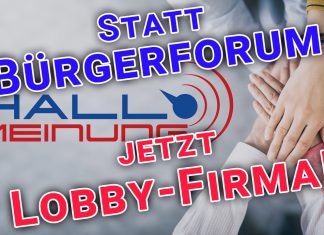 HALLO MEINUNG verliert Gemeinnützigkeit - Bürgerforum wird GmbH für freies Denken und politische Einflussnahme - Peter Weber - Lobby