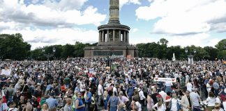 Angst vor Kritikern - Peter Weber beim Corona-Demo nur mit Security - HALLO MEINUNG