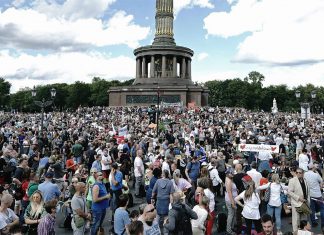 Angst vor Kritikern - Peter Weber beim Corona-Demo nur mit Security - HALLO MEINUNG